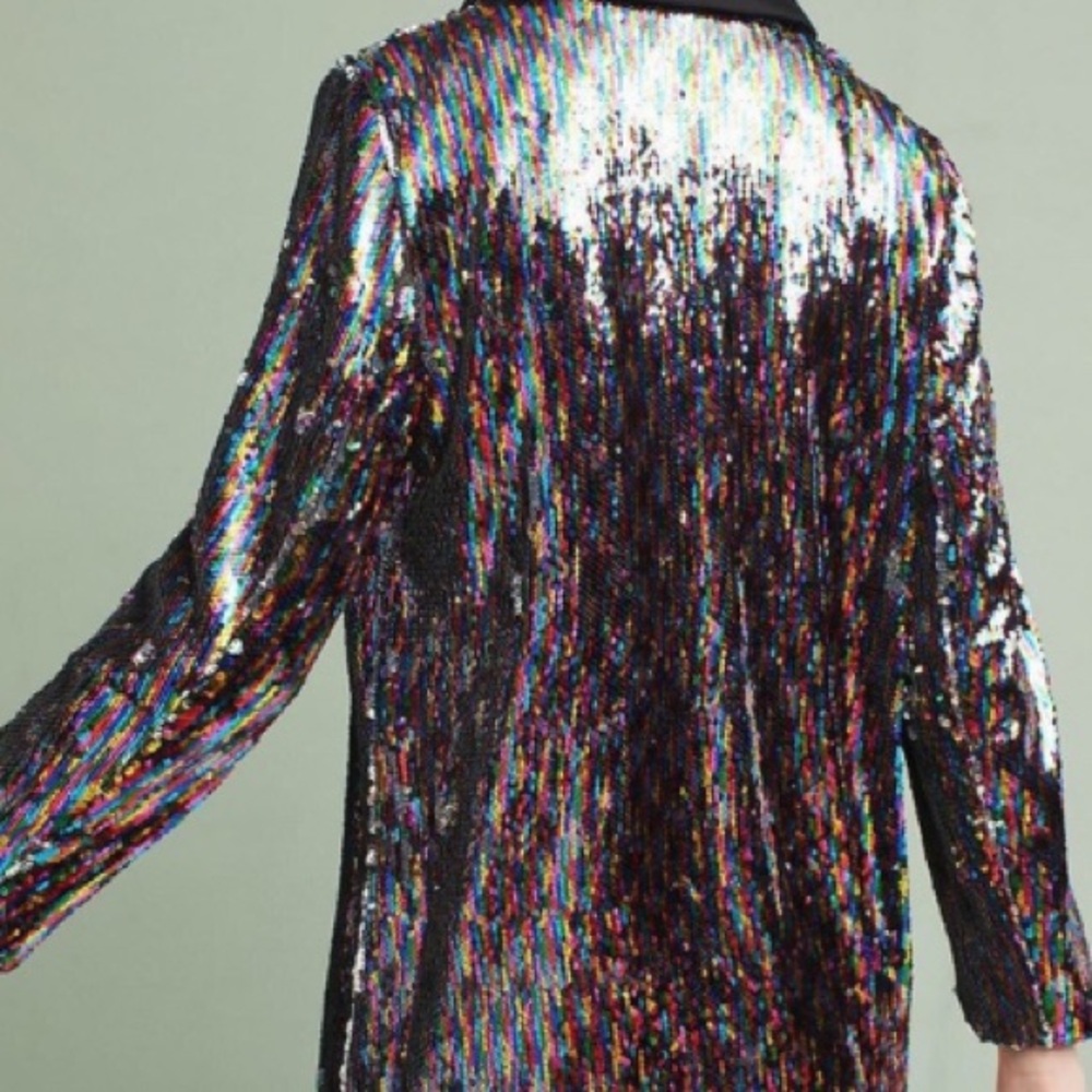 Anthropologie Cartonnier sequin blazer - Picture 9 of 11